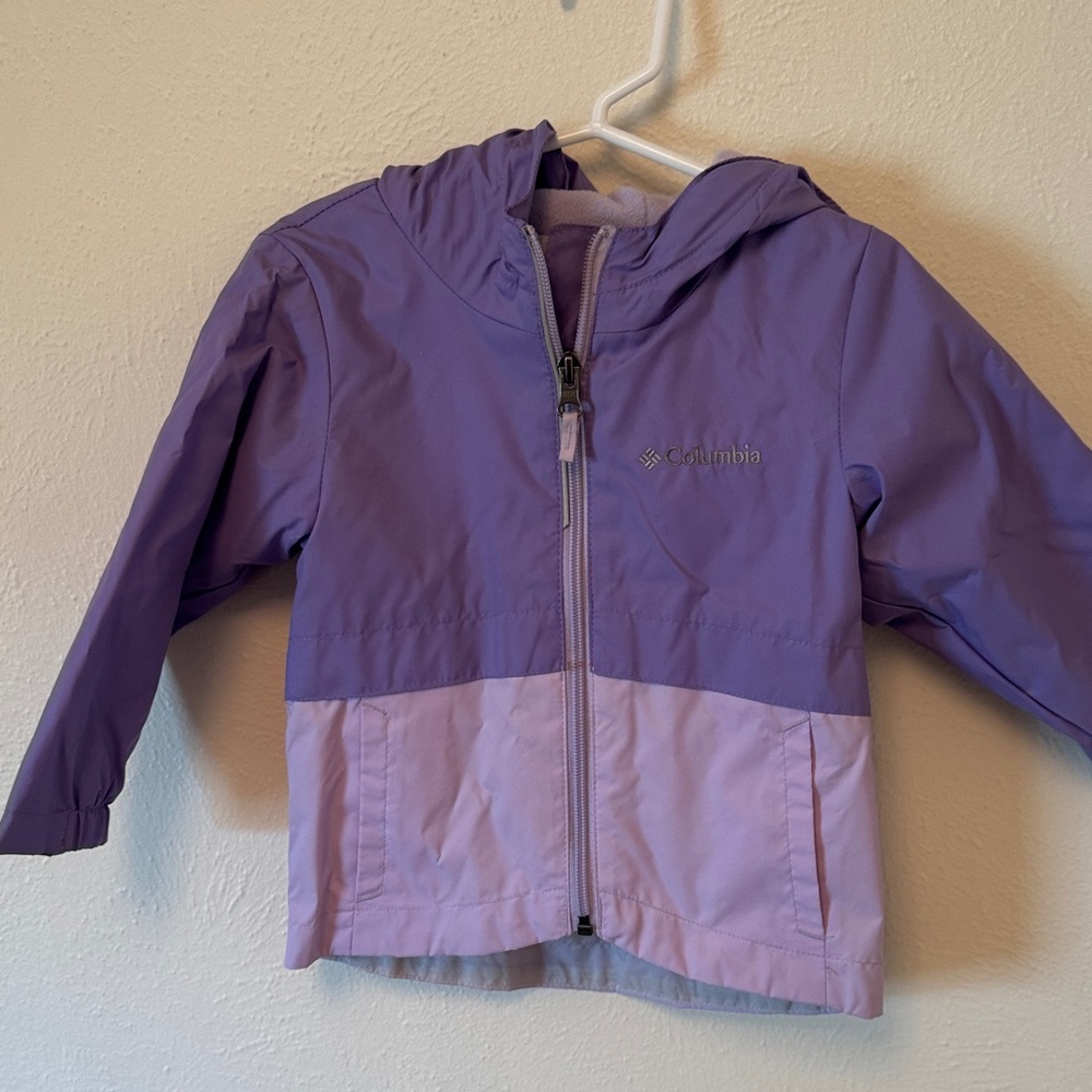Columbia Kids' Lavender and Lilac Raincoat